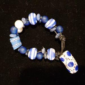 Artisan African bead bracelet